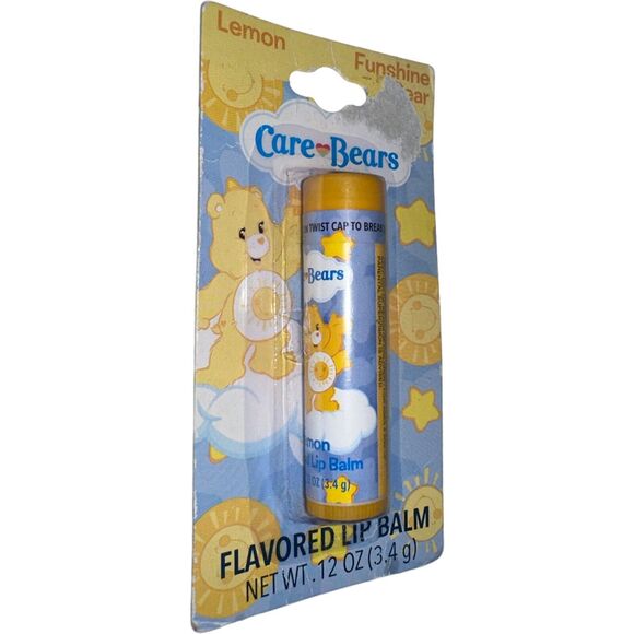 Care Bears Flavored Lip Balm Funshine Bear Lemon Lotta Love Beauty - Picture 3 of 5